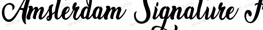 Amsterdam Signature Four字体转换